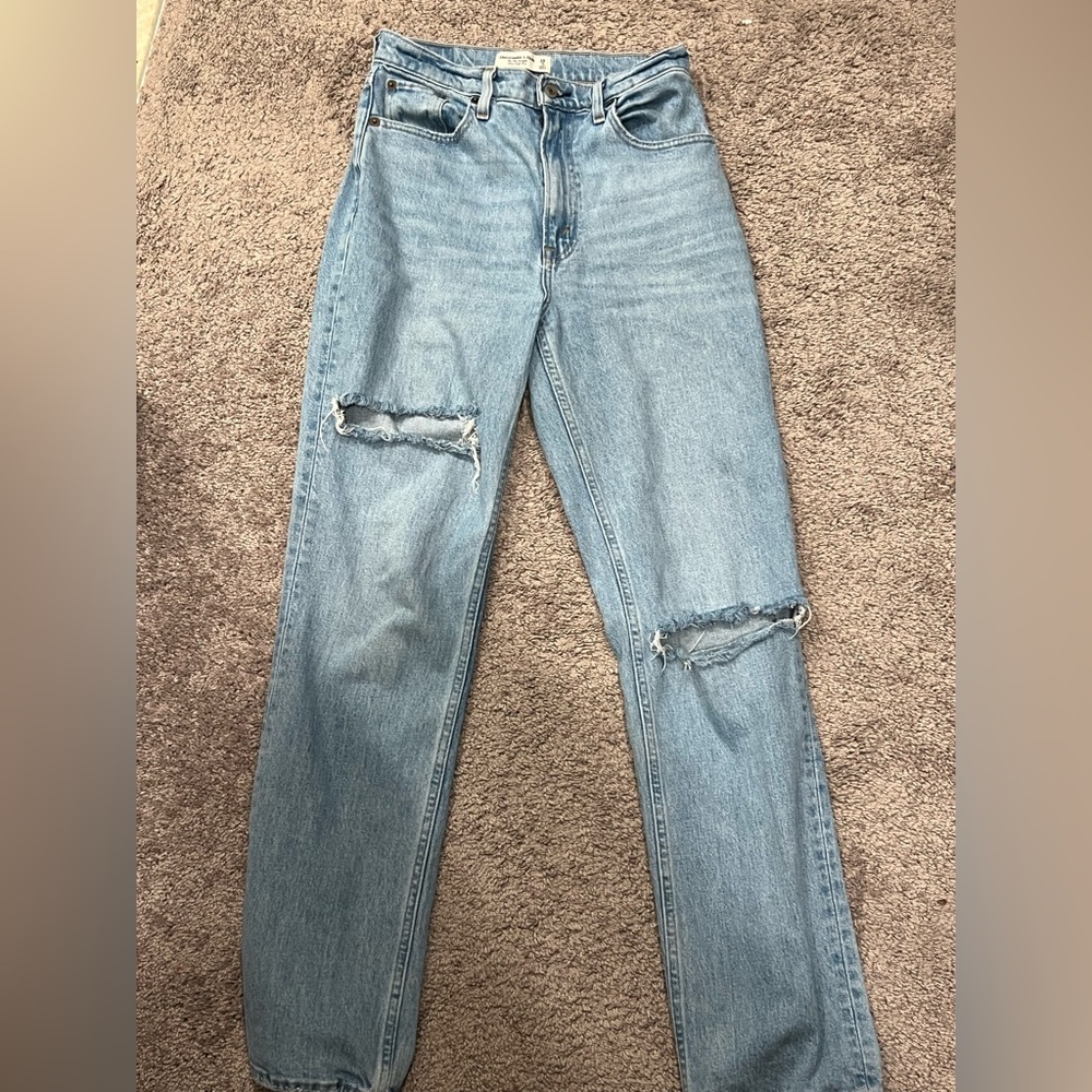 Abercrombie & Fitch Women's 90s Straight Ultra High Rise